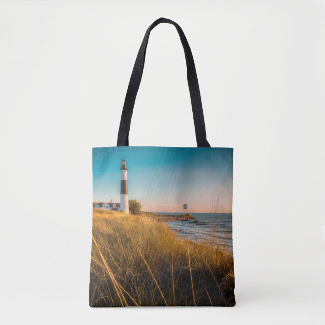 Tote Bag Lighthouses | Big Sable Lighthouse Ludington (Devant)