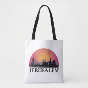 Tote Bag Ligne aérienne Jérusalem - Voyage Israël