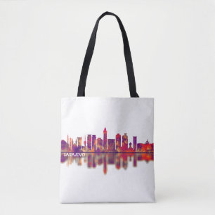 Tote Bag Ligne aérienne Sarajevo Bosnie-Herzégovine
