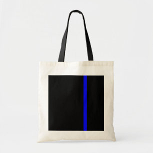 Tote Bag Ligne Bleue Mince Symbolique verticale