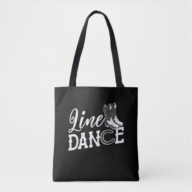 Tote Bag Ligne dansante Horseshoe Country Line Dance (Devant)
