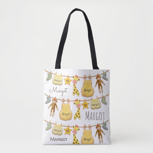 Tote Bag Ligne personnalisée Fourre-tout (Devant)