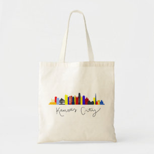 Tote Bag Ligne Skyline de Kansas City