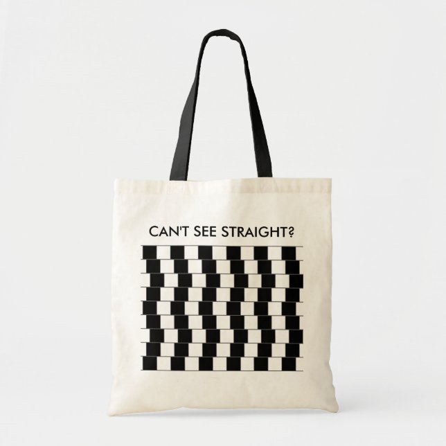 Tote Bag Lignes parallèles illusion géométrique-optique (Devant)