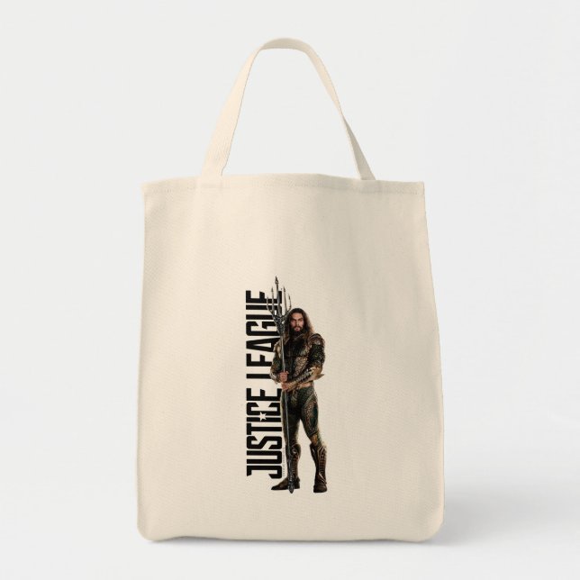 Tote Bag Ligue de Justice | Aquaman Sur Le Champ De Bataill (Devant)