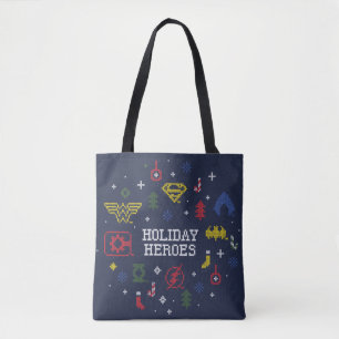 Tote Bag Ligue de Justice "Héros de Vacances" Faux Cross-St