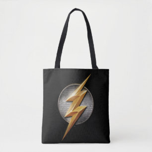 Tote Bag Ligue de Justice   Le symbole de boulon métallique