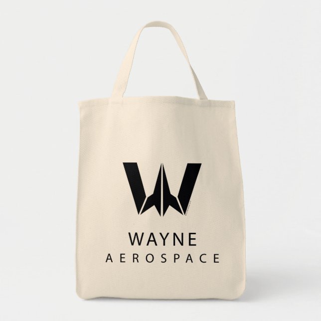 Tote Bag Ligue de Justice | Logo Wayne Aerospace (Devant)