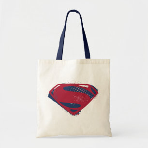 Tote Bag Ligue de Justice   Symbole Superman brosse et demi
