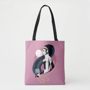 Tote Bag Ligue de Justice   Wonder Woman Profil Pop Art