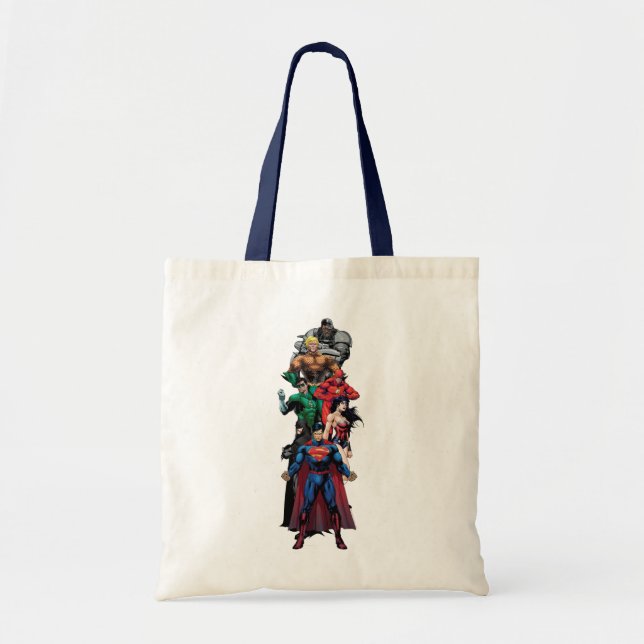 Tote Bag Ligue de la justice - Groupe 3 (Devant)
