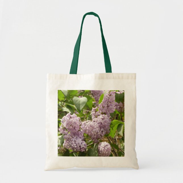 Tote Bag Lilac Bush Belles fleurs de printemps violettes (Devant)