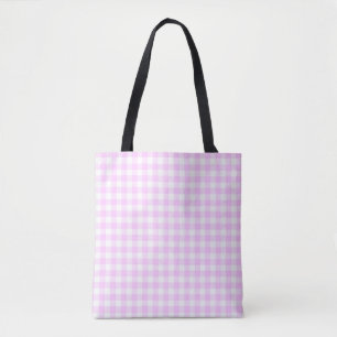 Tote Bag Lilac Vérifier sur fourre-tout retour