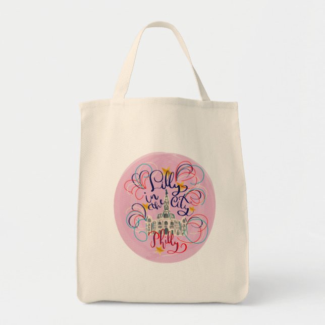 Tote Bag Lilly in the City - Philadelphie (Devant)