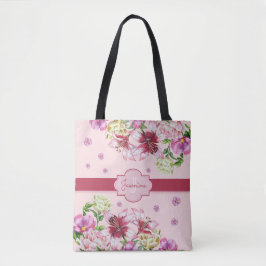 Tote Bag Lily & Peony Rose floral