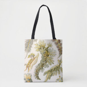Tote Bag Limaces de mer par Ernst Haeckel, Nudibranches Vin