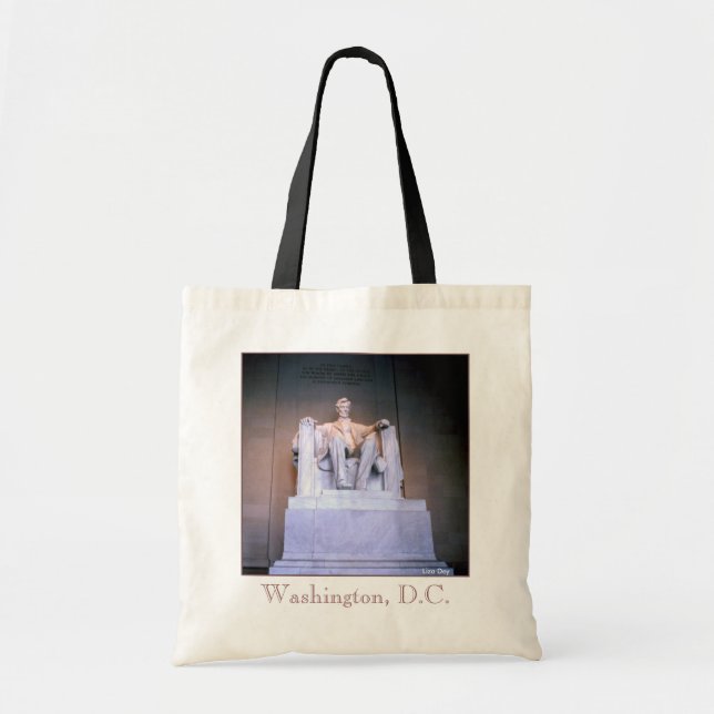 Tote Bag Lincoln Memorial Budget Canvas Fourre-tout (Devant)