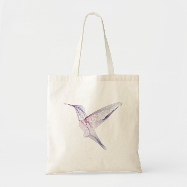 Tote Bag Lineart de colibri (Devant)