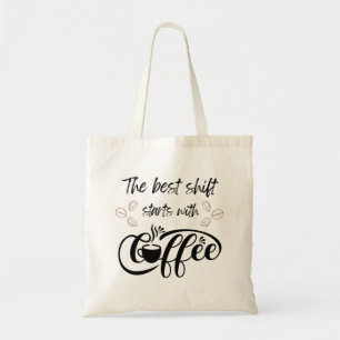 Tote Bag L'infirmière vit pour le café