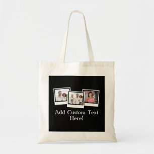 Tote Bag L'instantané 3-Photo personnalisé encadre la