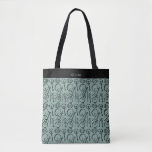 Tote Bag L'instrument de musique irlandaise personnalisé Sh