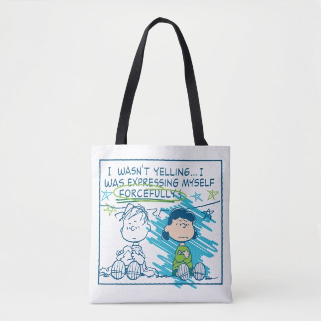 Tote Bag Linus & Lucy "Je ne hurlais pas..." (Devant)