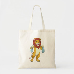 Tote Bag Lion avec serviette pour douche