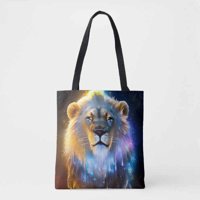 Tote Bag Lion cosmique (Devant)