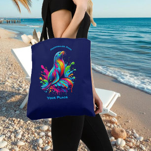 Tote Bag Lion de mer coloré
