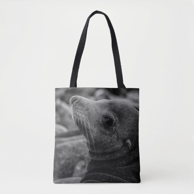 Tote Bag Lion de mer - Jolie photo de la faune (Devant)