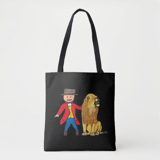 Tote Bag Lion Taming (Devant)