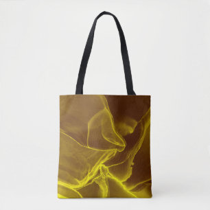 Tote Bag Liquide d'encre glamour. Effet Brown Precious. Mar