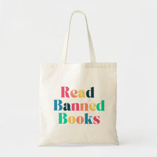 Tote Bag Lire la typographie des livres interdits