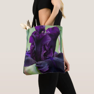 Tote Bag L'iris mauve-foncé Fourre-tout ressemble au