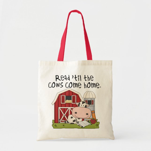 Tote Bag Lisez "Jusqu'à ce que les vaches rentrent chez ell (Devant)