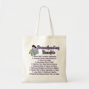 Tote Bag Liste des avantages pour l'allaitement maternel Co