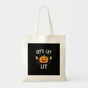 Tote Bag Lit Halloween bière buveur