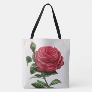 Tote Bag Lithographie de rose antique, François-Frédéric Gr