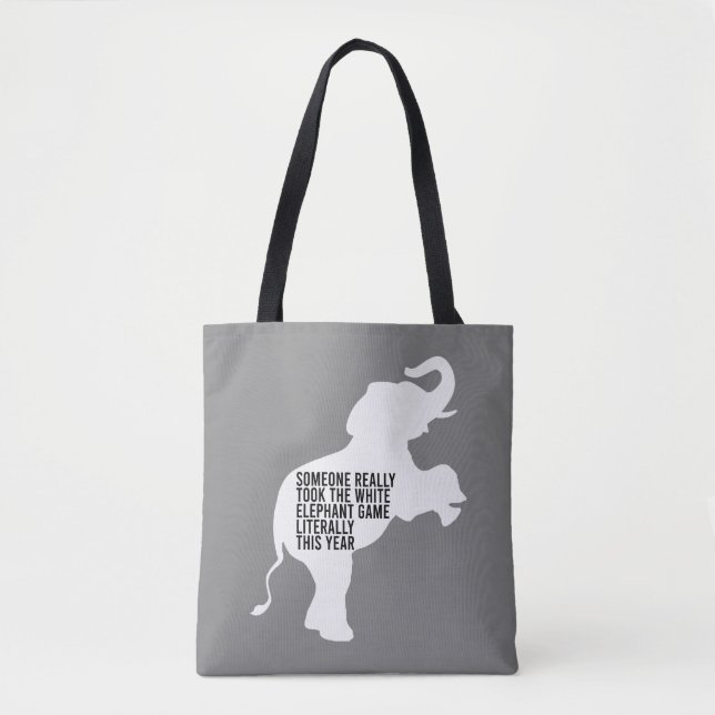 Tote Bag Littéralement le moins drôle de cadeau d'éléphant  (Devant)