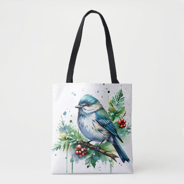 Tote Bag Little Bird et Christmas Greens (Devant)