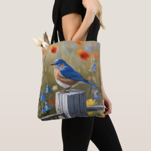 Tote Bag Little Blue Bird Fourre-tout