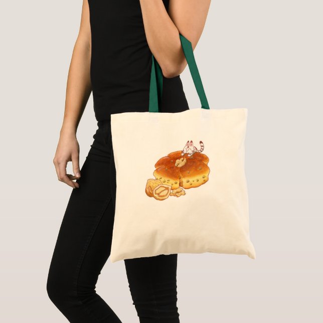 Tote Bag Little Cat & Walnut bread トートバッグ (Devant (produit))