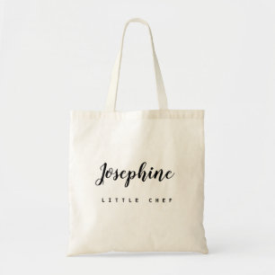 Tote Bag Little Chef name script simple Personnalisé