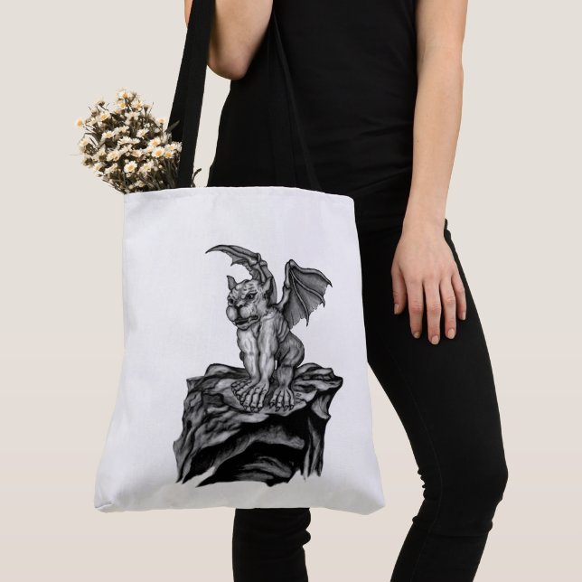 Tote Bag Little Golem Gargoyle (De près)