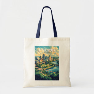 Tote Bag Little Rock Arkansas Travel Art Vintage