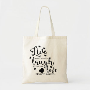 Tote Bag Live Laugh Love