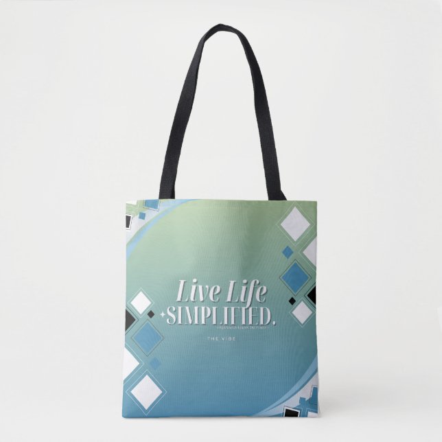 Tote Bag Live Life Simplifié Fourre-tout (Devant)