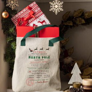 Tote Bag Livraison spéciale   du pôle nord de Père Noël