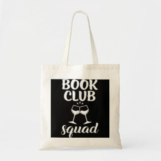 Tote Bag Livre Club Squad cadeau pour la lecture et la bois