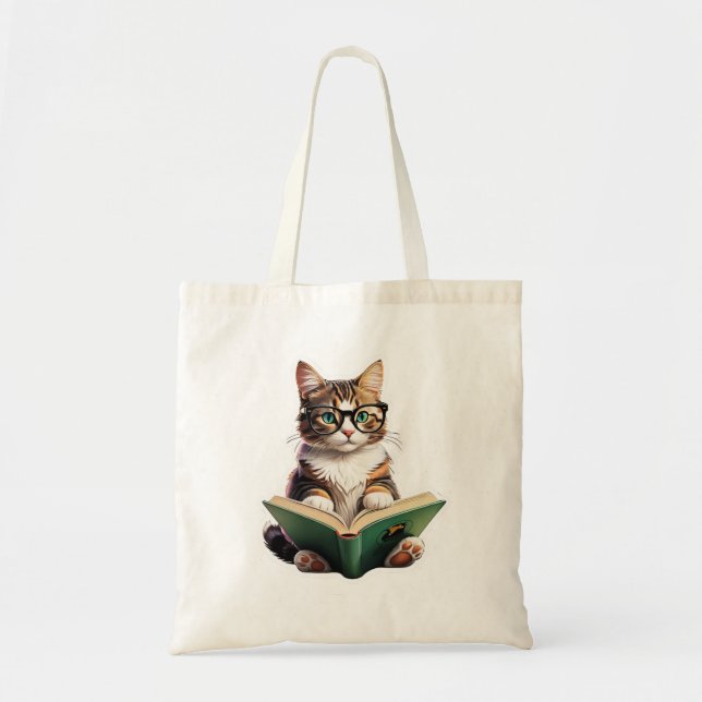Tote Bag Livre de lecture Cat (Devant)